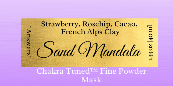 Sand Mandala - Chakra Tuned Fine Powder Mask - "Answers"